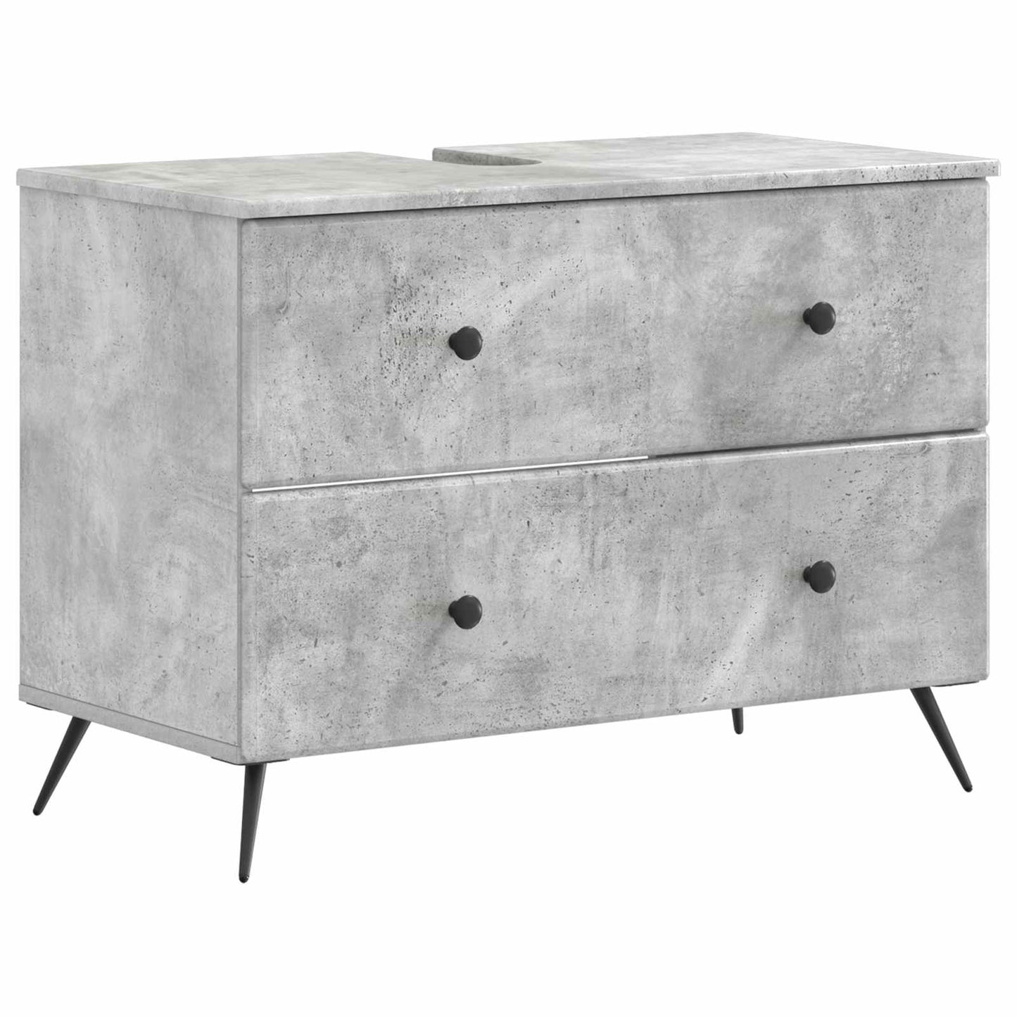 Set di Armadi da Bagno da 2 Pezzi BREDA Grigio Cemento