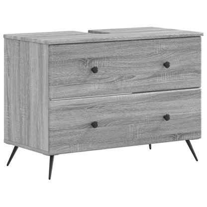Set di Armadi da Bagno da 2 Pezzi BREDA Sonoma grigio | homemem39