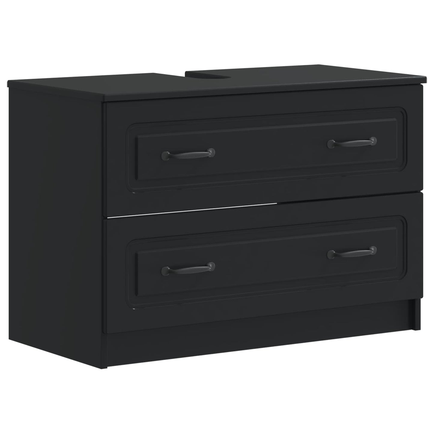 Set di Armadi da Bagno da 2 Pezzi UTRECHT Nero | homemem39