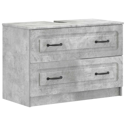 Set di Armadi da Bagno da 2 Pezzi UTRECHT Grigio Cemento