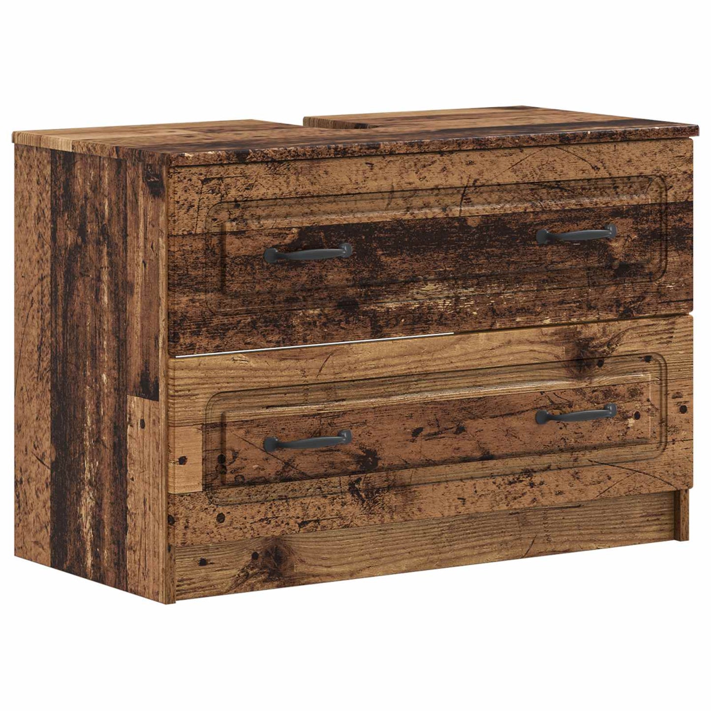 Set di Armadi da Bagno da 2 Pezzi UTRECHT Legno antico | homemem39