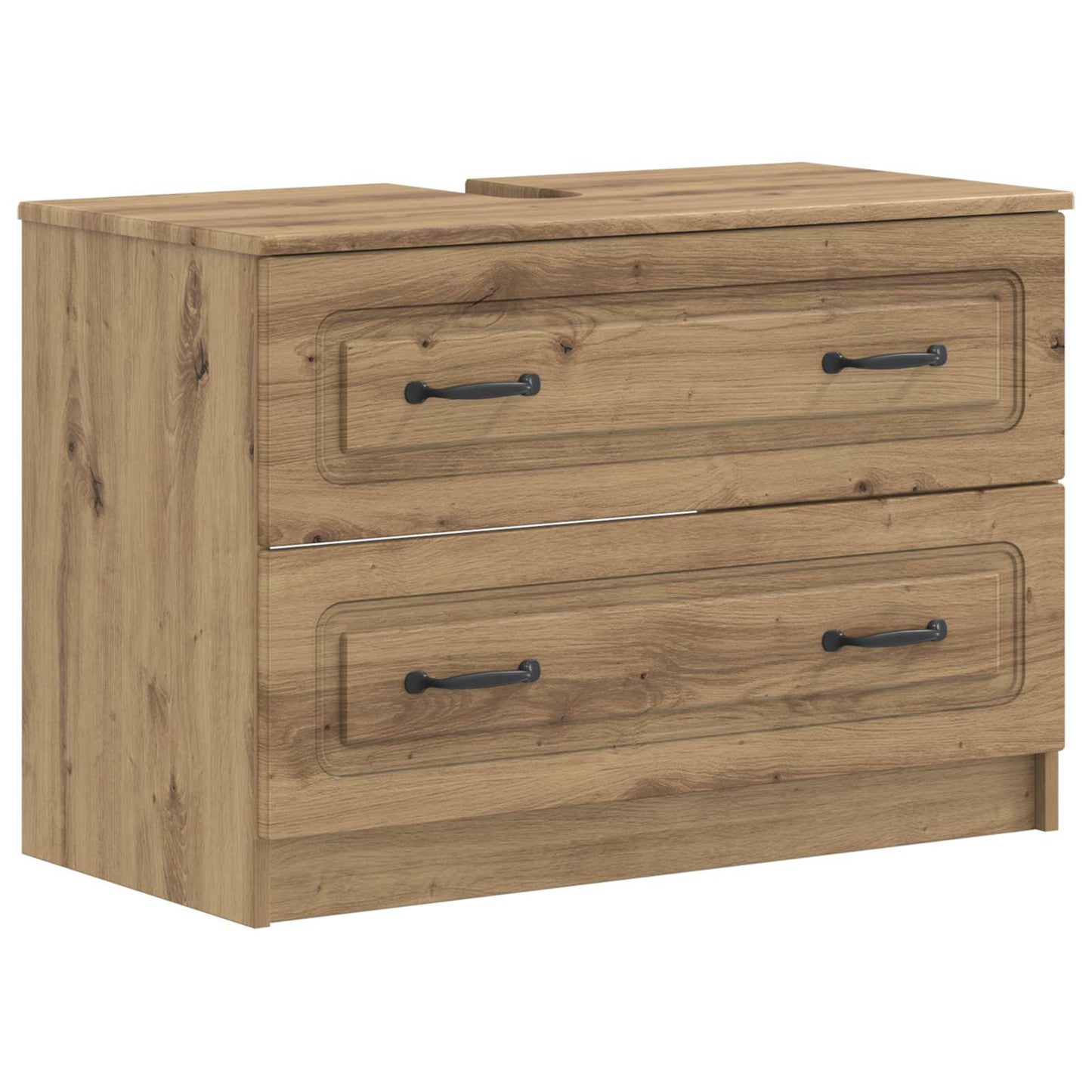 Set di Armadi da Bagno da 2 Pezzi UTRECHT Rovere Artigianale