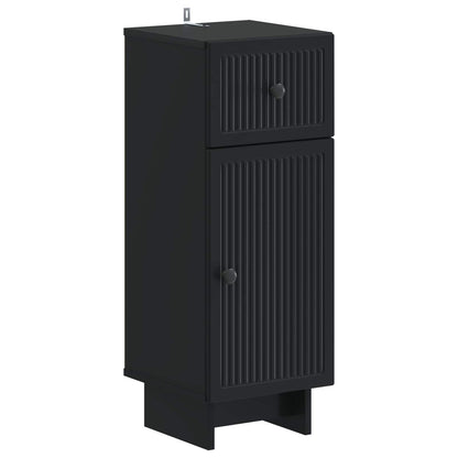 Set di armadietti da bagno in 3 pezzi EDE Nero