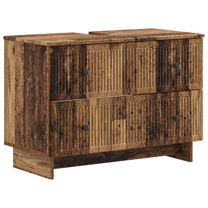 Set di armadietti da bagno in 3 pezzi EDE Legno antico