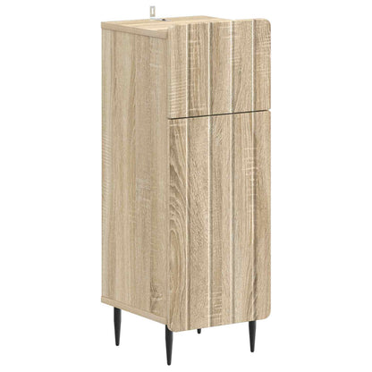 Set di armadietti da bagno in 3 pezzi ZWOLLE Rovere Sonoma