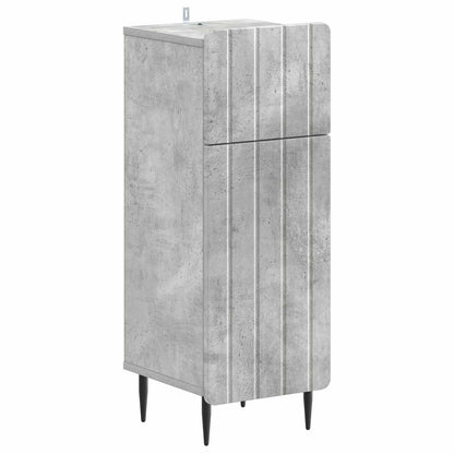 Set di armadietti da bagno in 3 pezzi ZWOLLE Grigio Cemento
