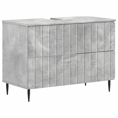 Set di armadietti da bagno in 3 pezzi ZWOLLE Grigio Cemento