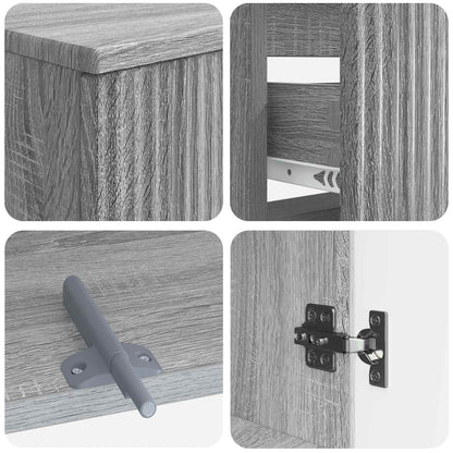Set di armadietti da bagno in 3 pezzi ARNHEM Sonoma grigio