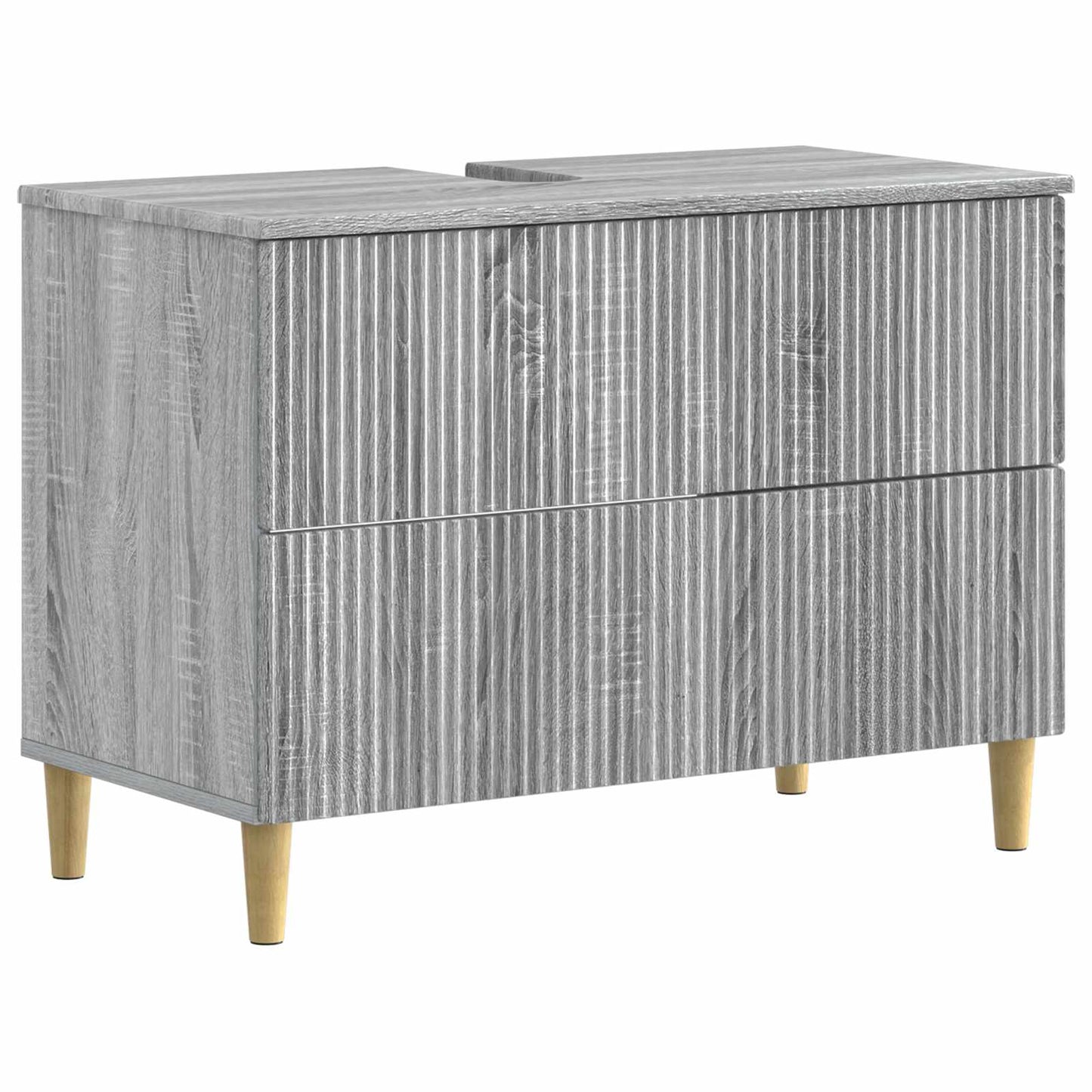 Set di armadietti da bagno in 3 pezzi ARNHEM Sonoma grigio
