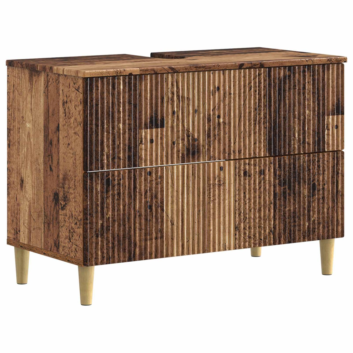 Set di armadietti da bagno in 3 pezzi ARNHEM Legno antico