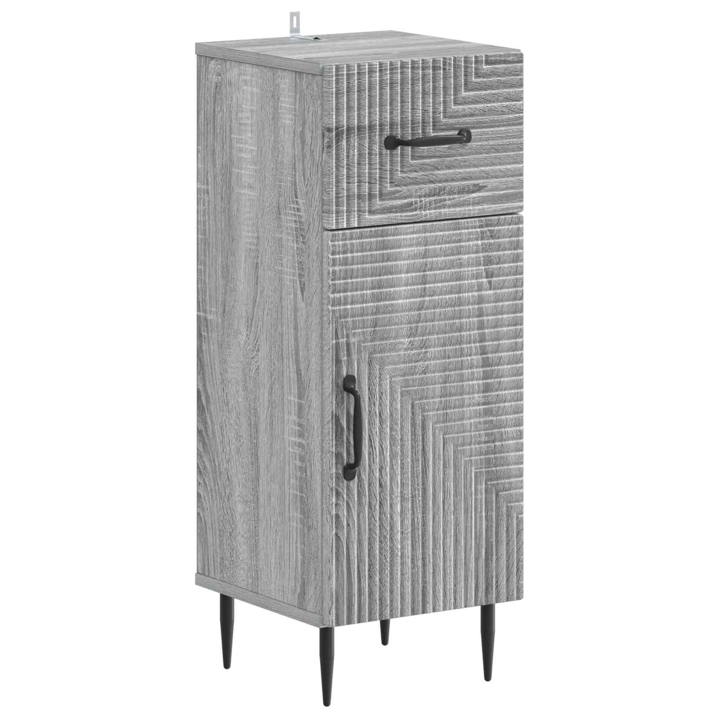 Set di armadietti da bagno in 3 pezzi HAARLEM Sonoma grigio