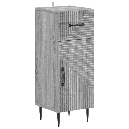 Set di armadietti da bagno in 3 pezzi HAARLEM Sonoma grigio
