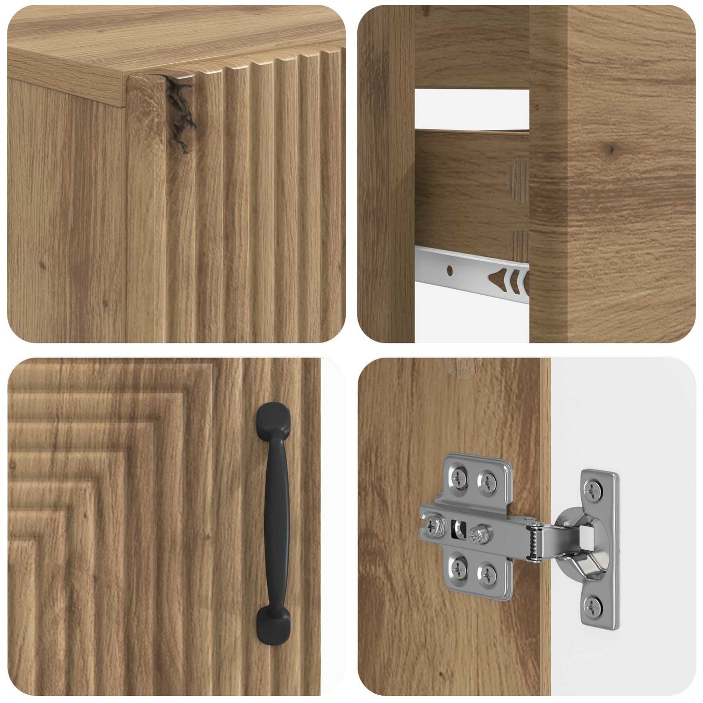 Set di armadietti da bagno in 3 pezzi HAARLEM