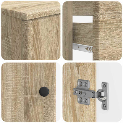 Set di armadietti da bagno in 3 pezzi BREDA Rovere Sonoma