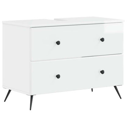 Set di armadietti da bagno in 3 pezzi BREDA Bianco Lucido