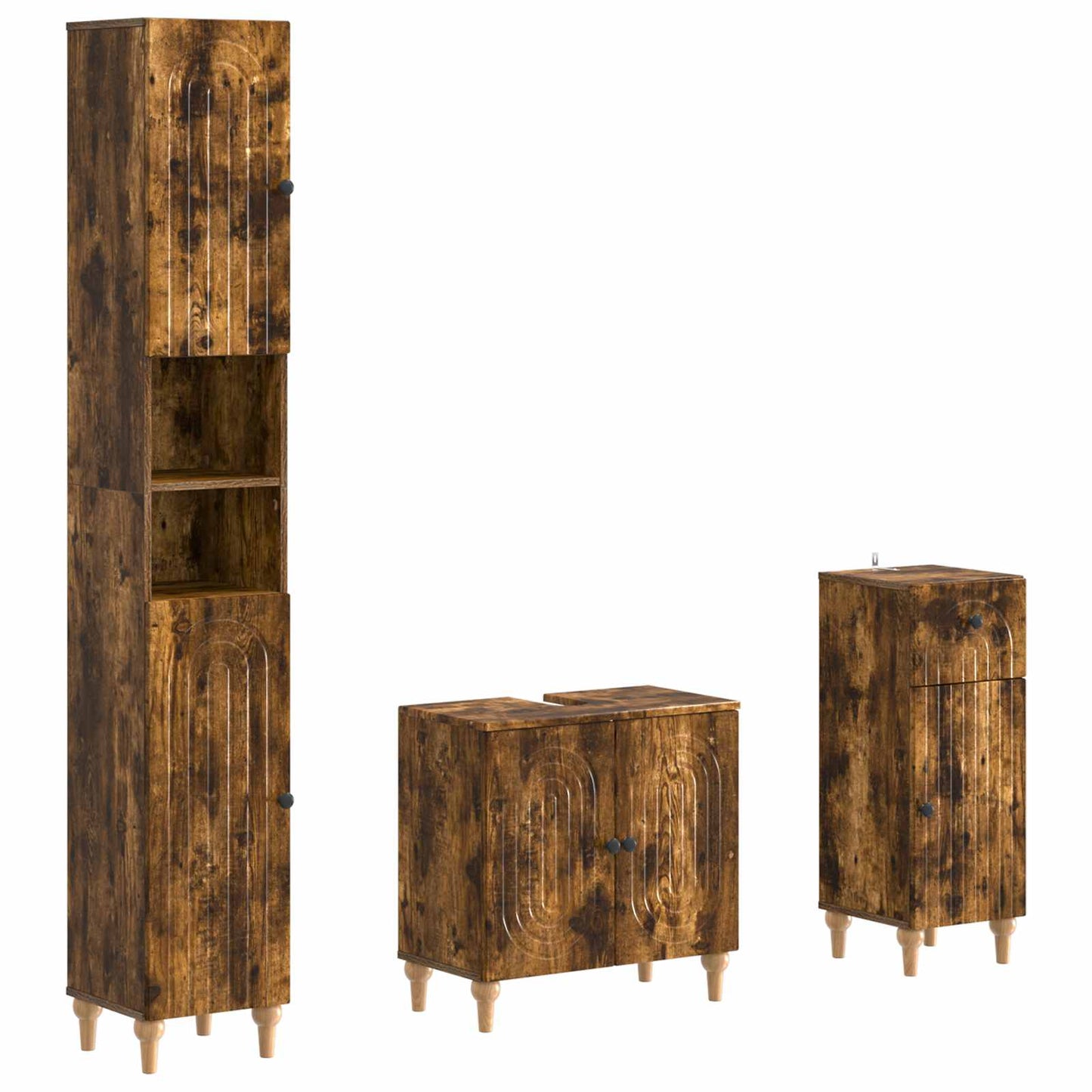 Set di armadietti da bagno in 3 pezzi ALKMAAR | homemem39