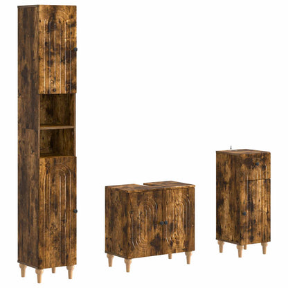 Set di armadietti da bagno in 3 pezzi ALKMAAR | homemem39