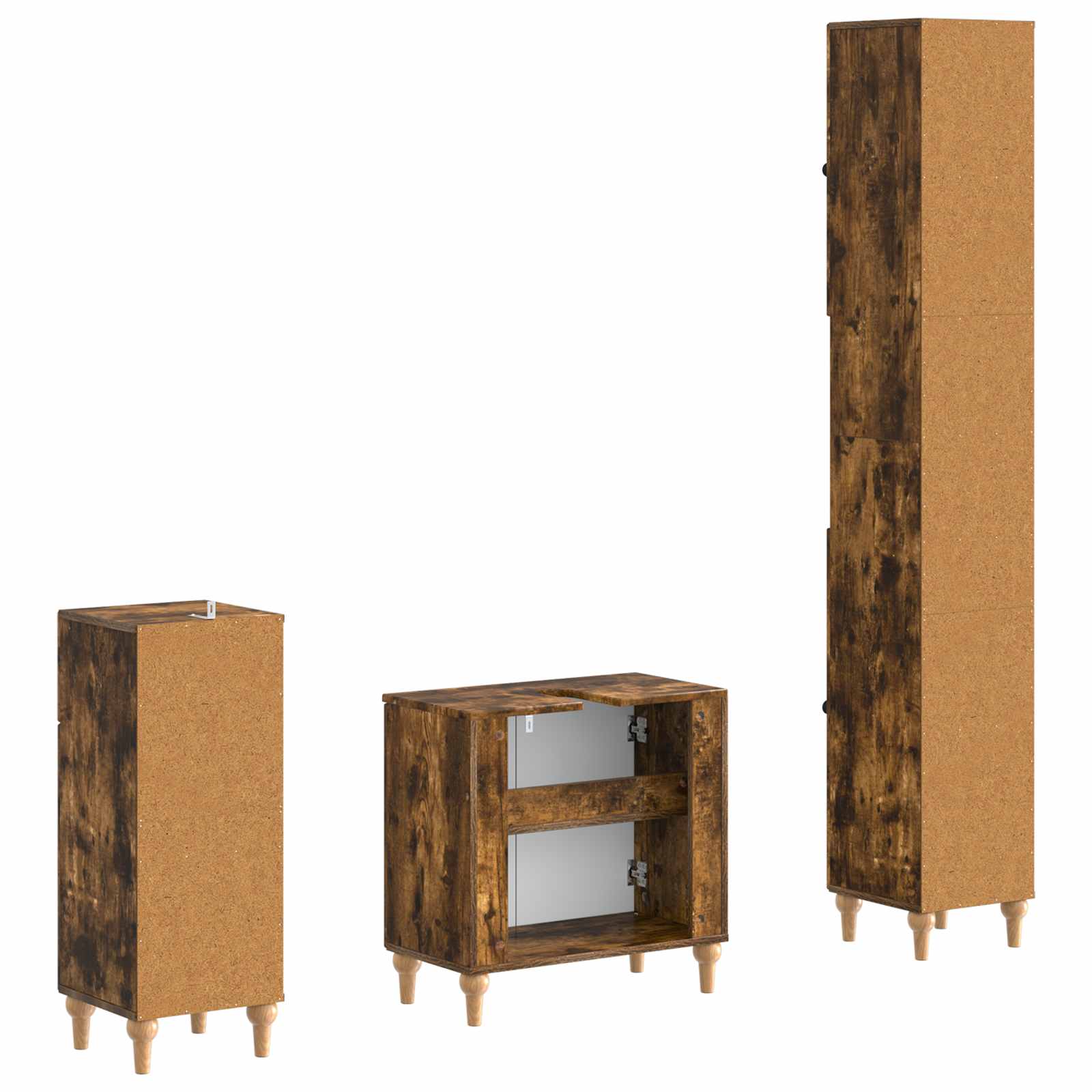 Set di armadietti da bagno in 3 pezzi ALKMAAR | homemem39