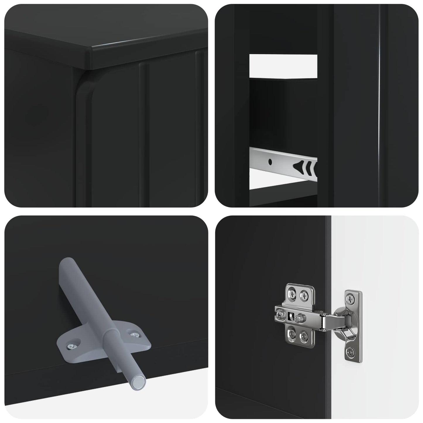 Set di armadietti da bagno in 3 pezzi ZWOLLE | homemem39