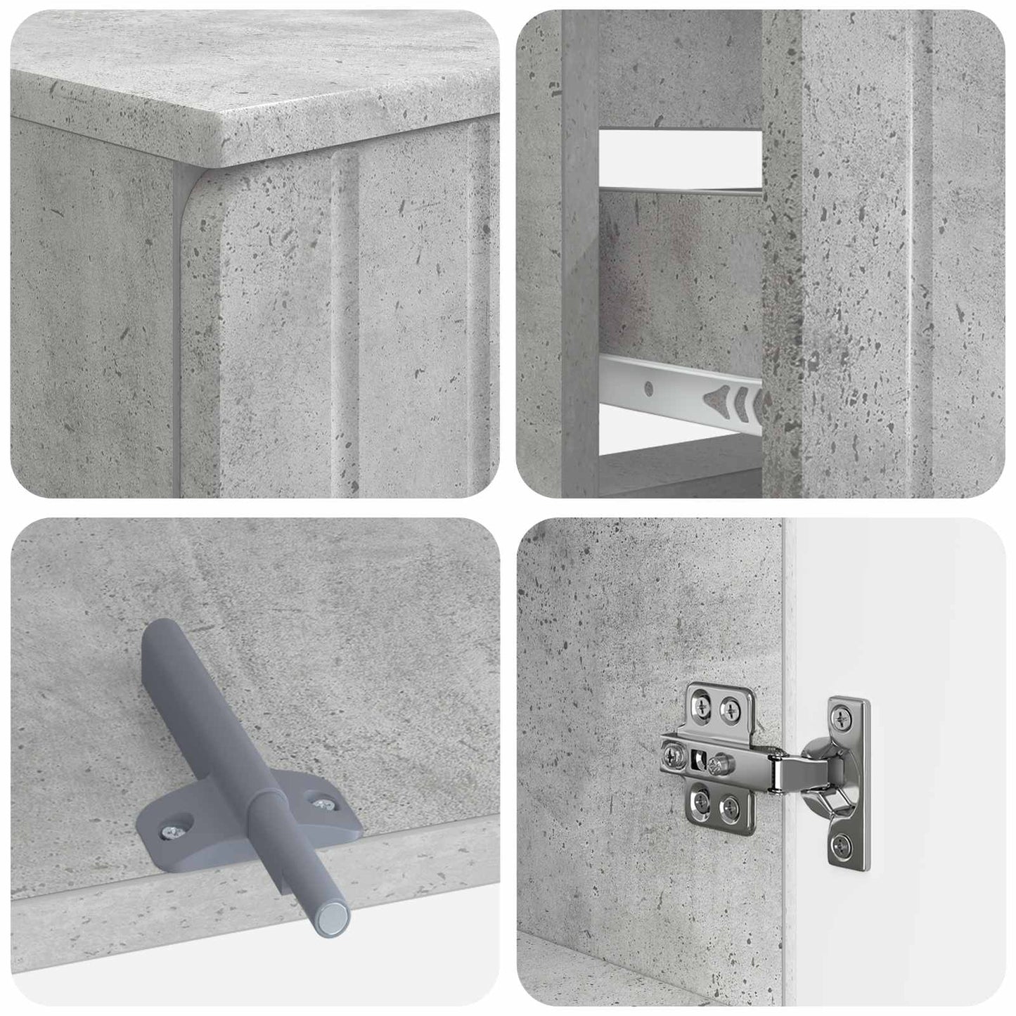 Set di armadietti da bagno in 3 pezzi ZWOLLE | homemem39
