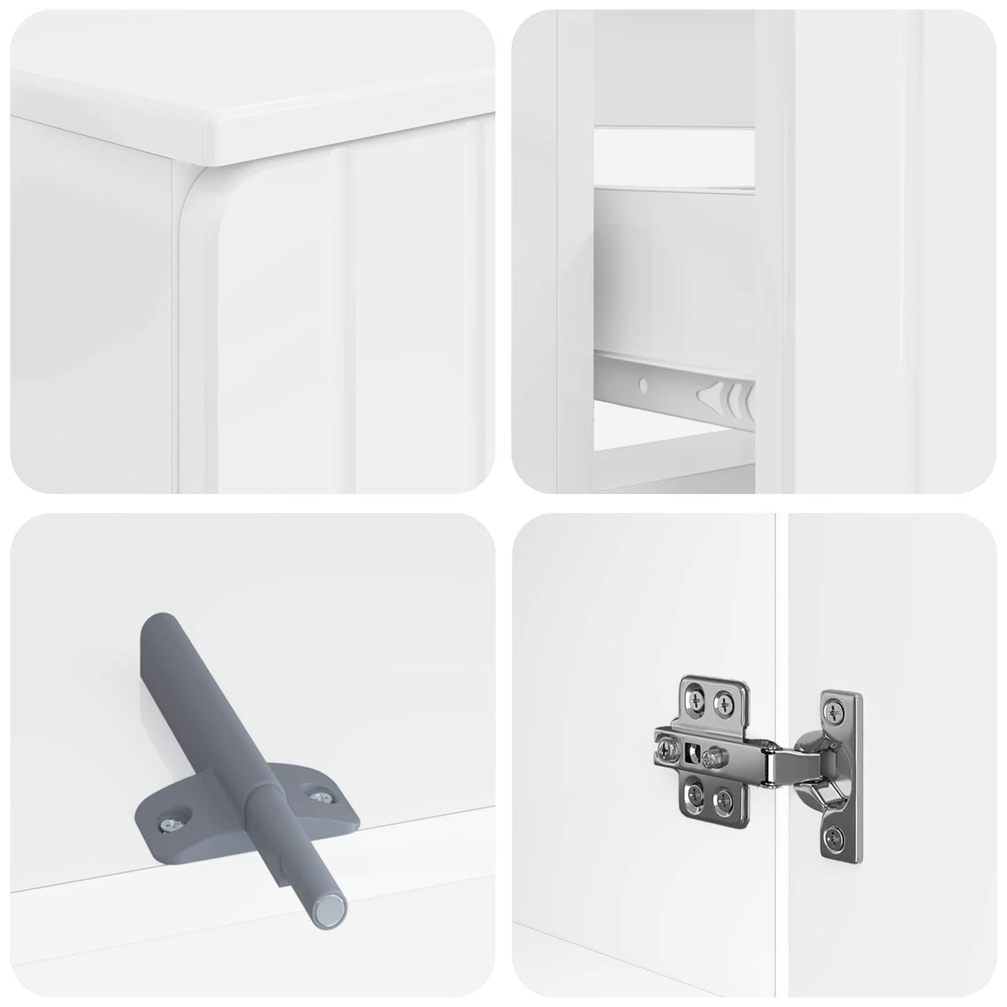 Set di armadietti da bagno in 3 pezzi ZWOLLE | homemem39