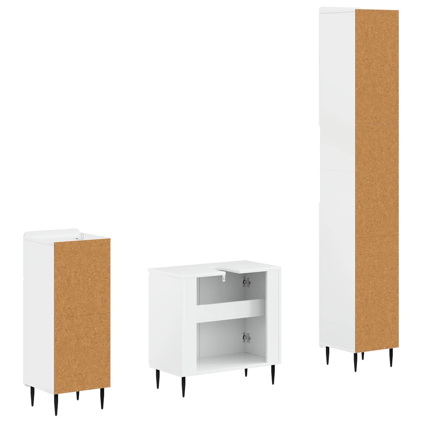 Set di armadietti da bagno in 3 pezzi ZWOLLE | homemem39