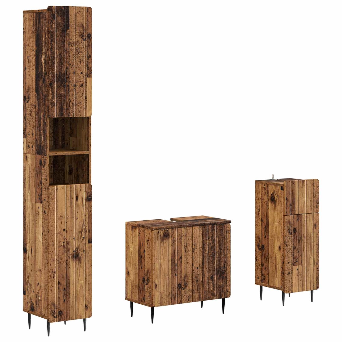Set di armadietti da bagno in 3 pezzi ZWOLLE | homemem39