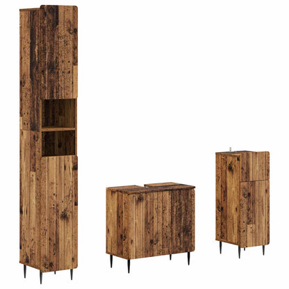 Set di armadietti da bagno in 3 pezzi ZWOLLE | homemem39