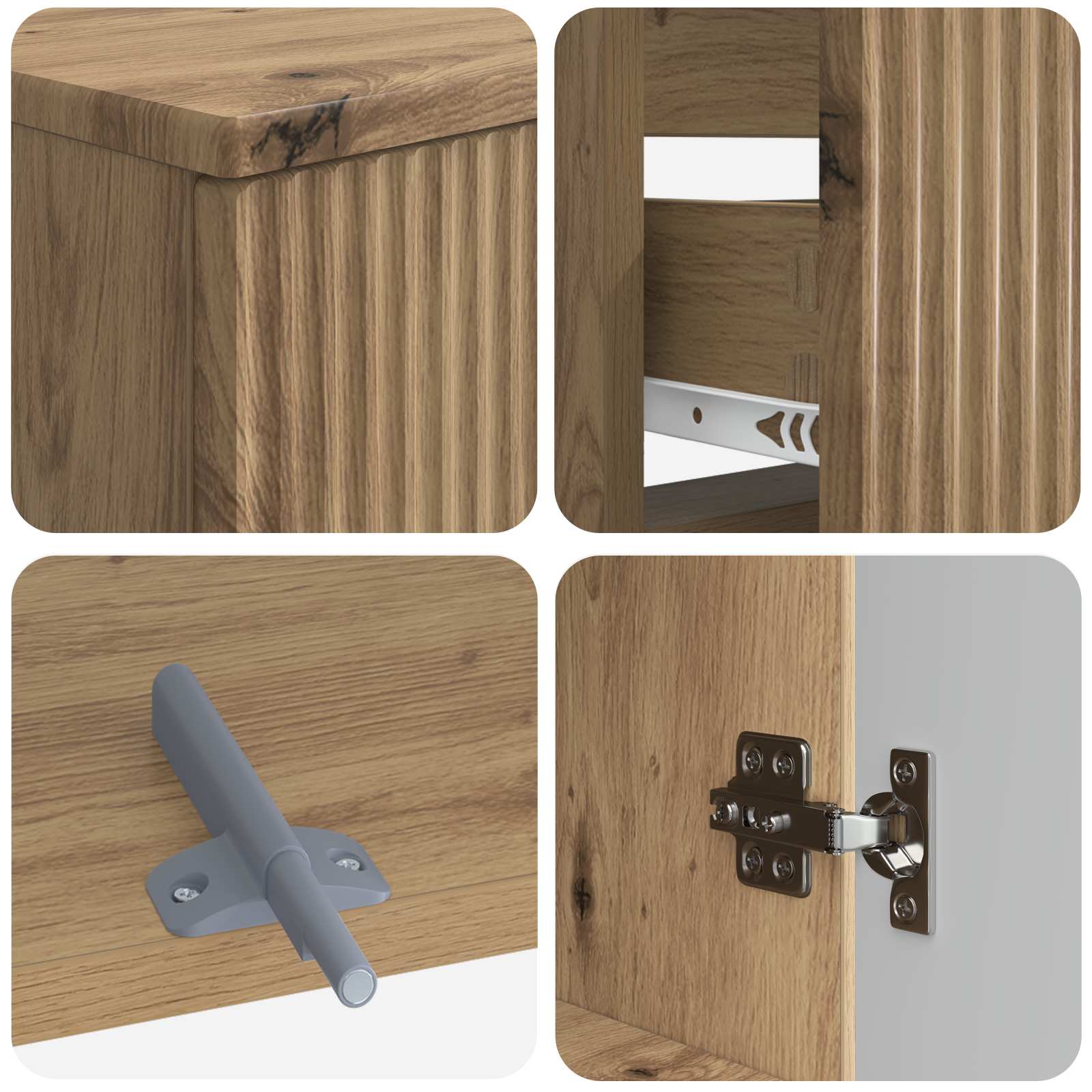 Set di armadietti da bagno in 3 pezzi ARNHEM | homemem39