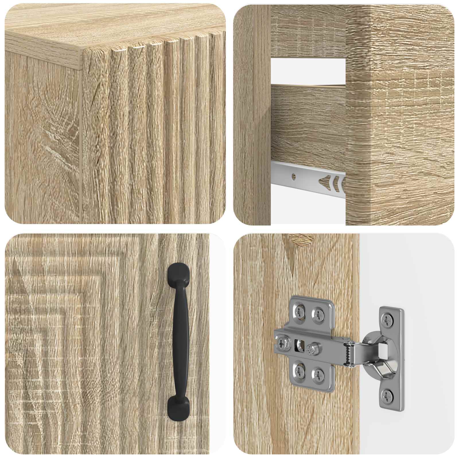Set di armadietti da bagno in 3 pezzi HAARLEM | homemem39