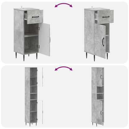 Set di armadietti da bagno in 3 pezzi HAARLEM | homemem39