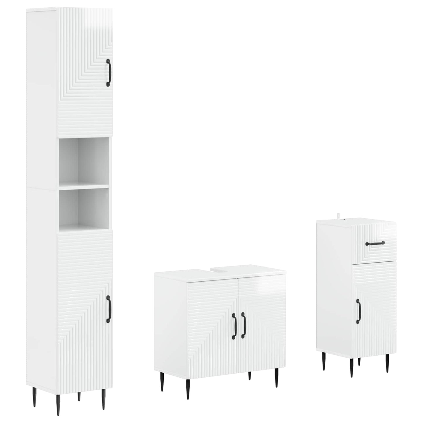 Set di armadietti da bagno in 3 pezzi HAARLEM