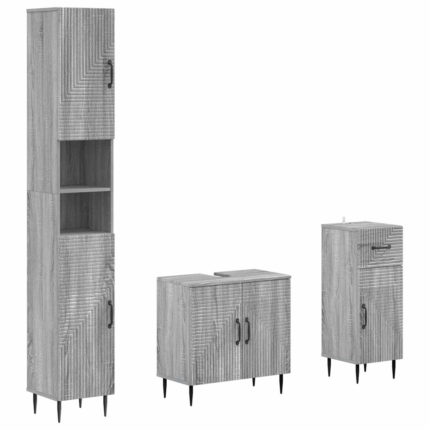 Set di armadietti da bagno in 3 pezzi HAARLEM