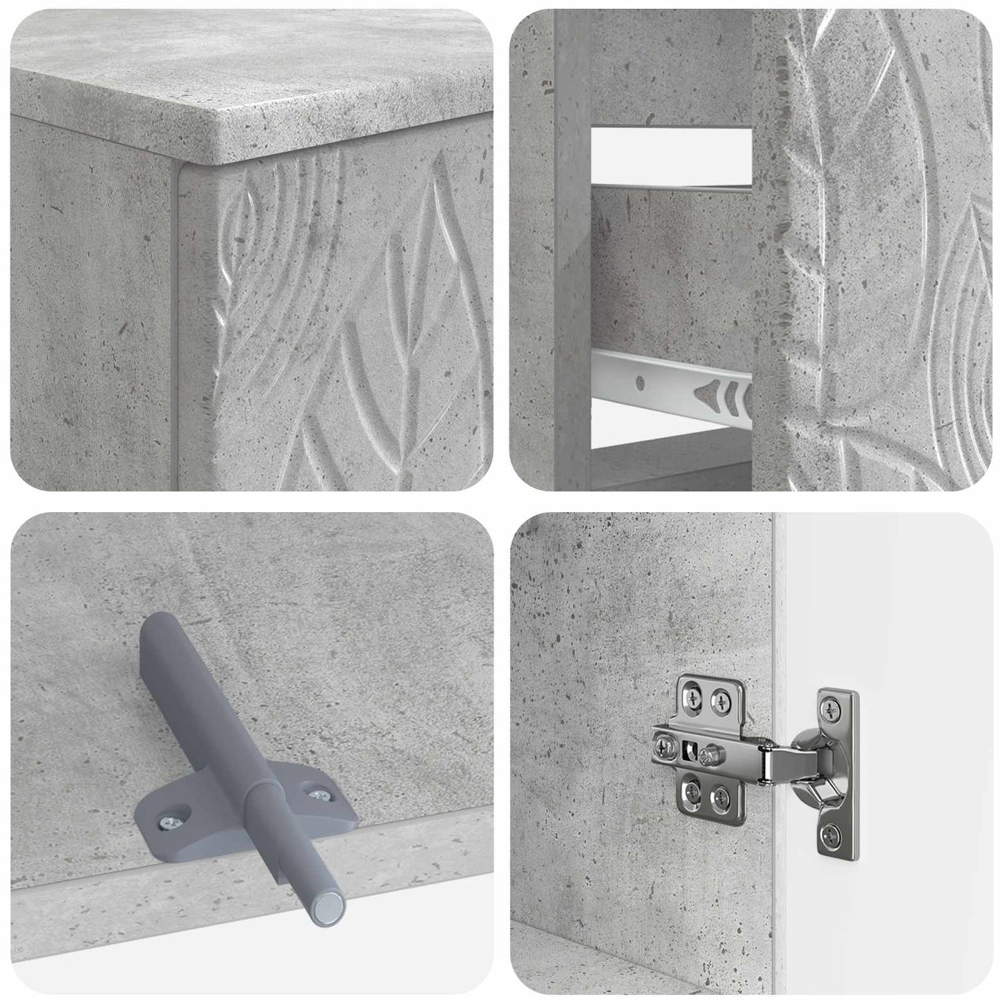 Set di armadietti da bagno in 3 pezzi DELFT | homemem39