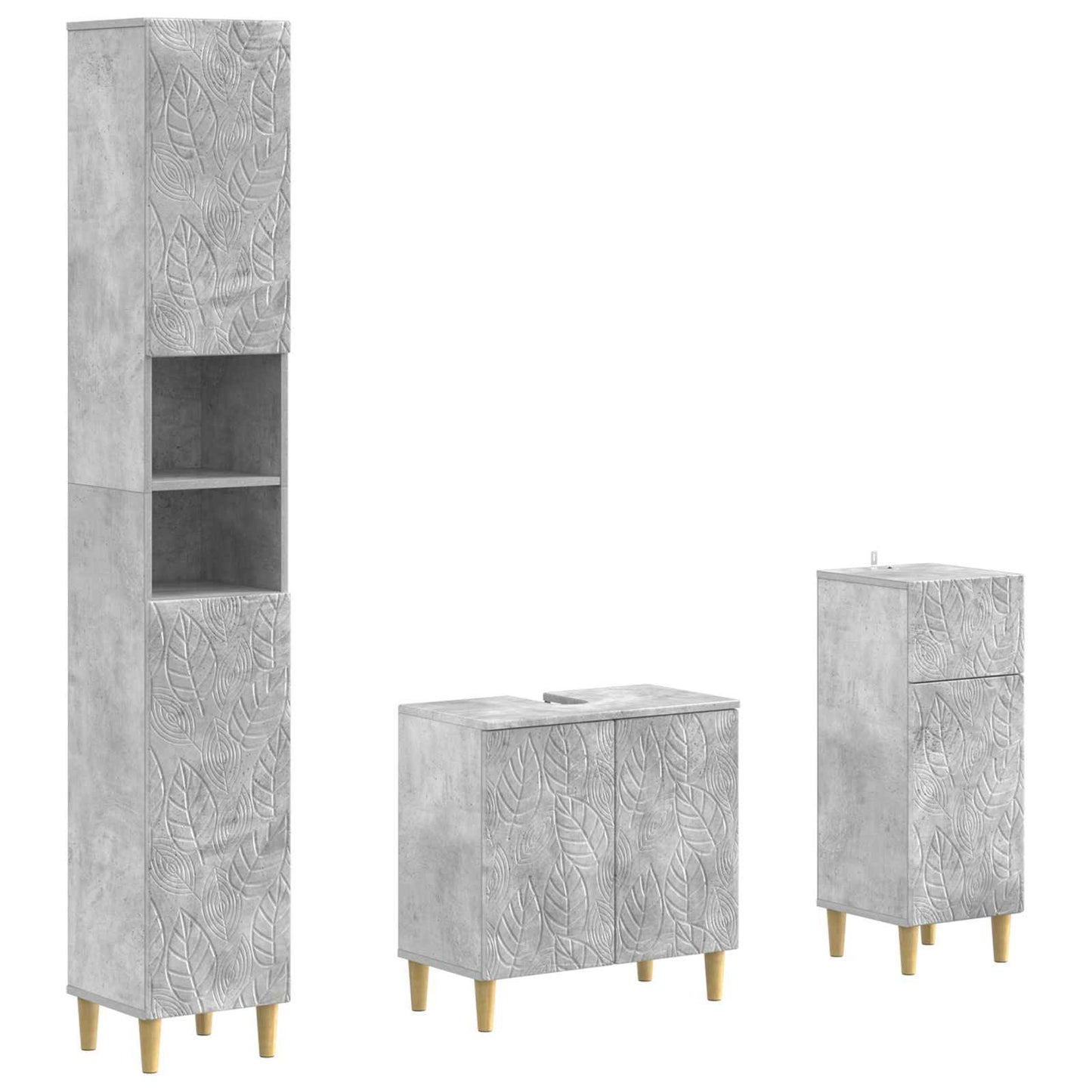 Set di armadietti da bagno in 3 pezzi DELFT | homemem39