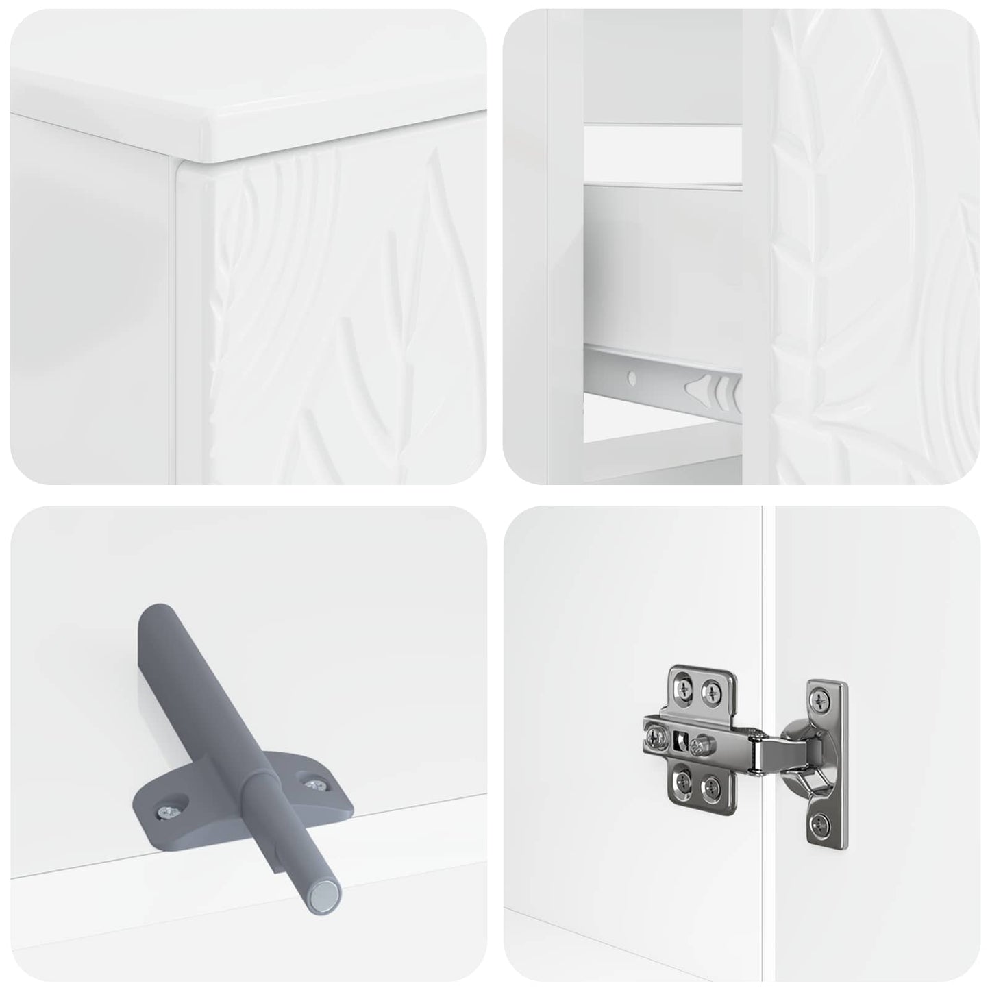 Set di armadietti da bagno in 3 pezzi DELFT | homemem39