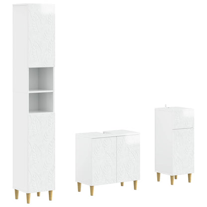 Set di armadietti da bagno in 3 pezzi DELFT | homemem39