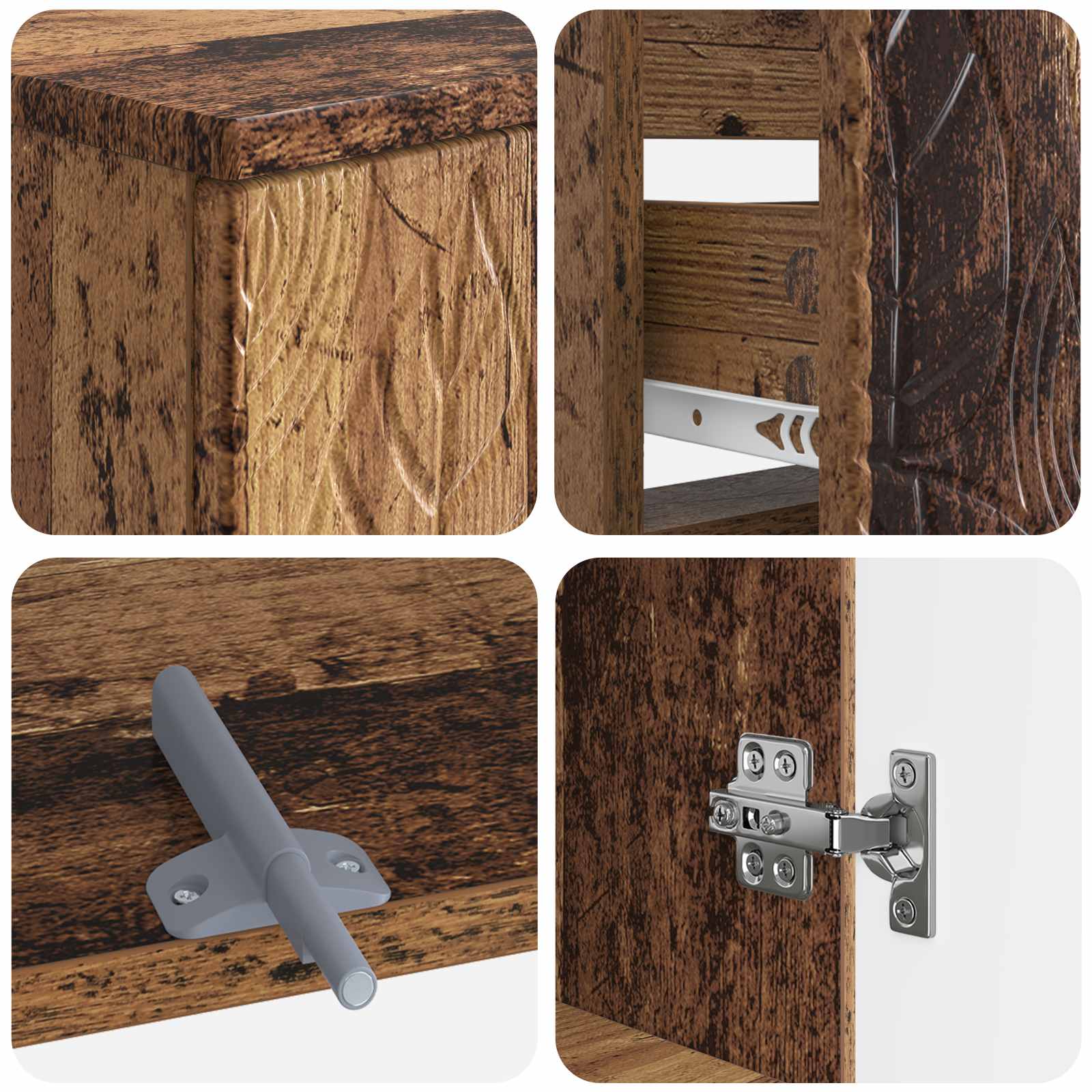 Set di armadietti da bagno in 3 pezzi DELFT | homemem39