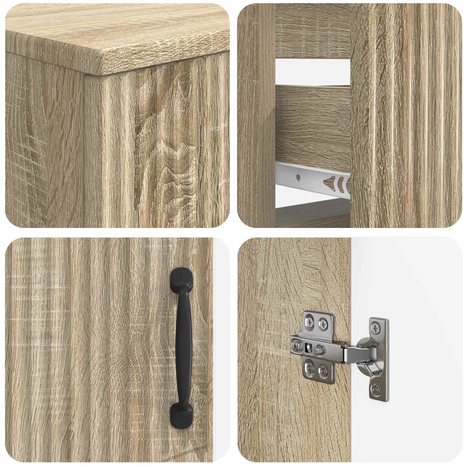 Set di armadietti da bagno in 3 pezzi HOORN | homemem39
