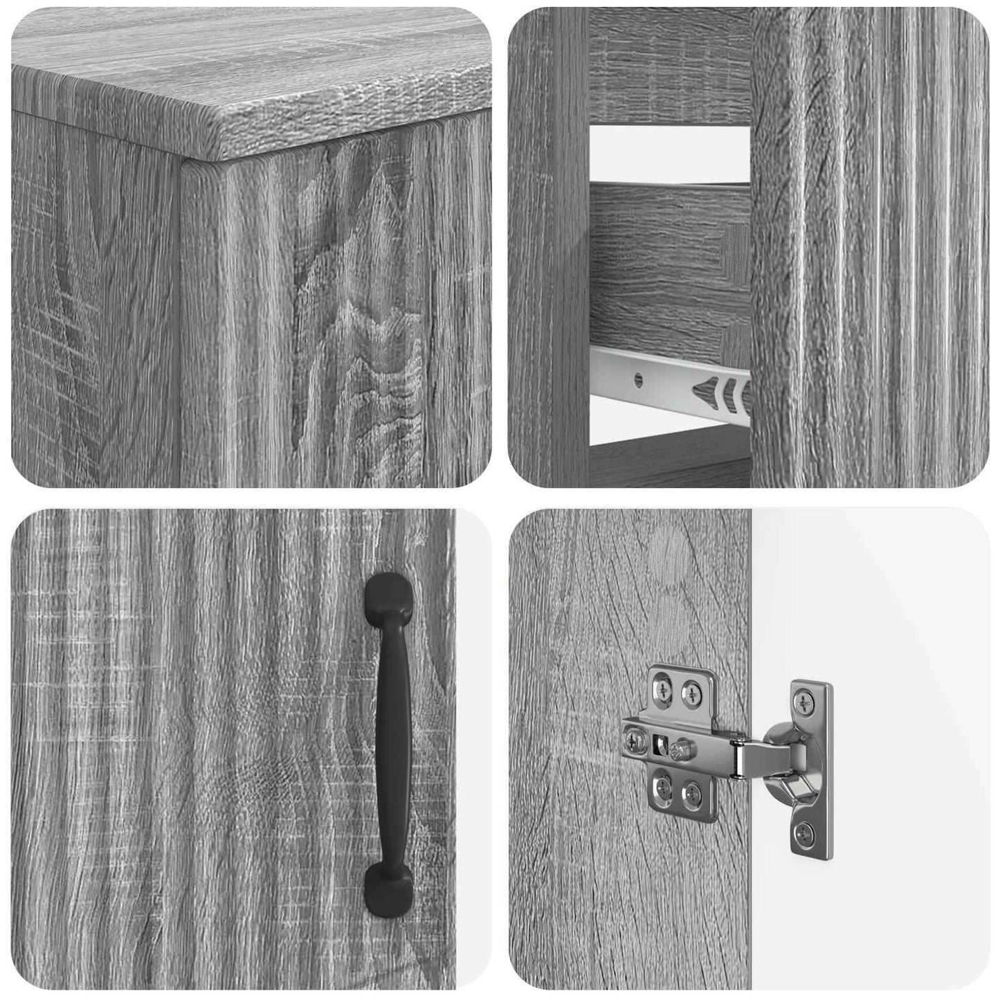 Set di armadietti da bagno in 3 pezzi HOORN | homemem39