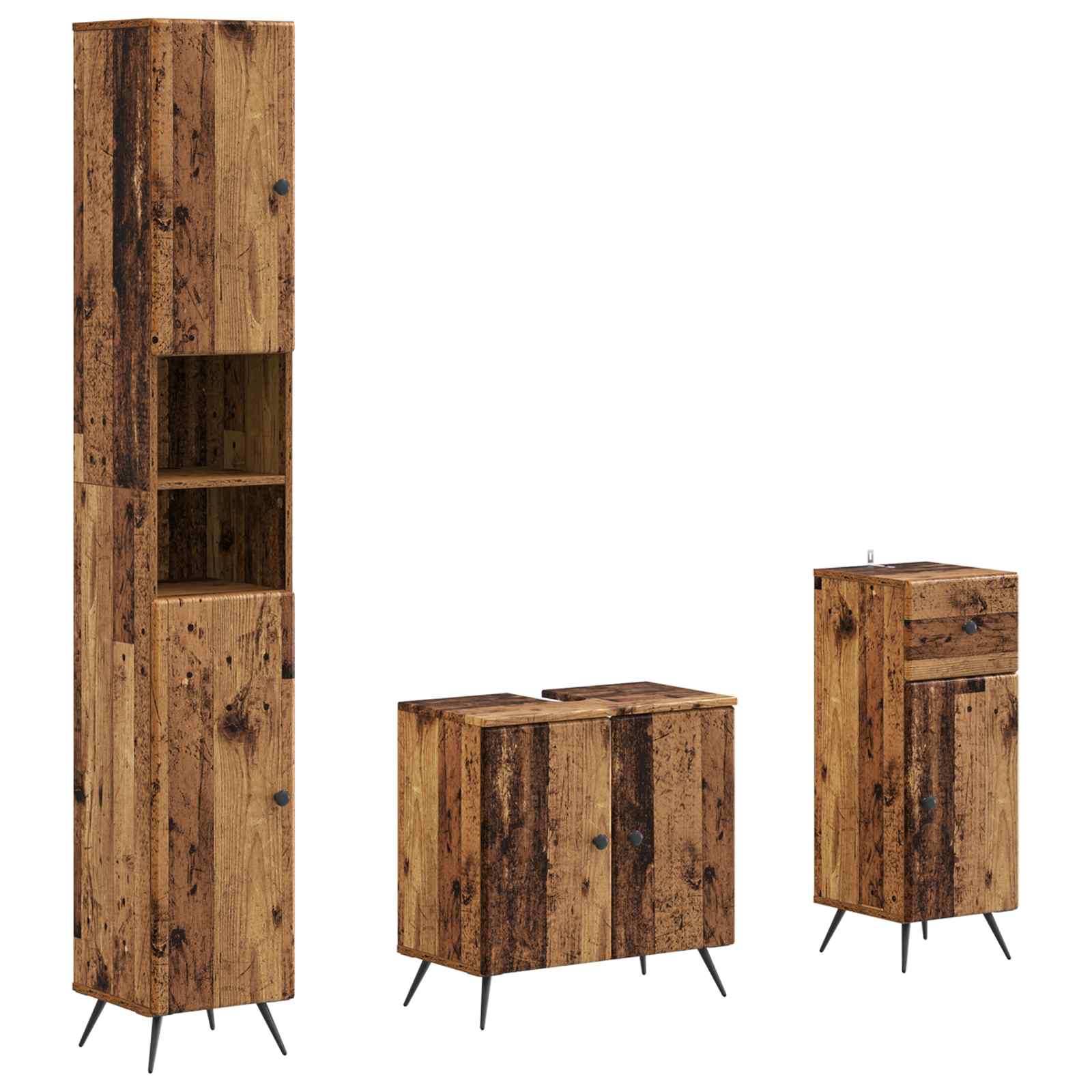 Set di armadietti da bagno in 3 pezzi BREDA | homemem39