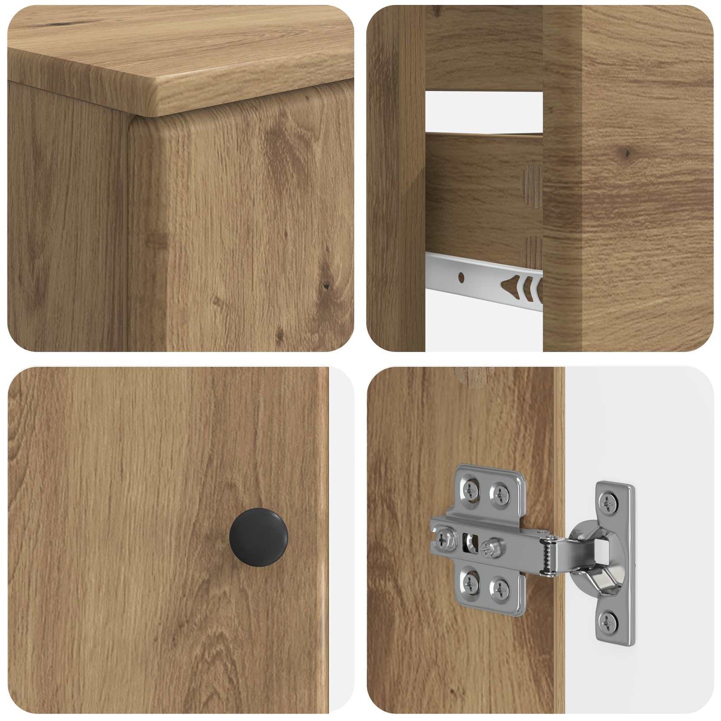 Set di armadietti da bagno in 3 pezzi BREDA | homemem39