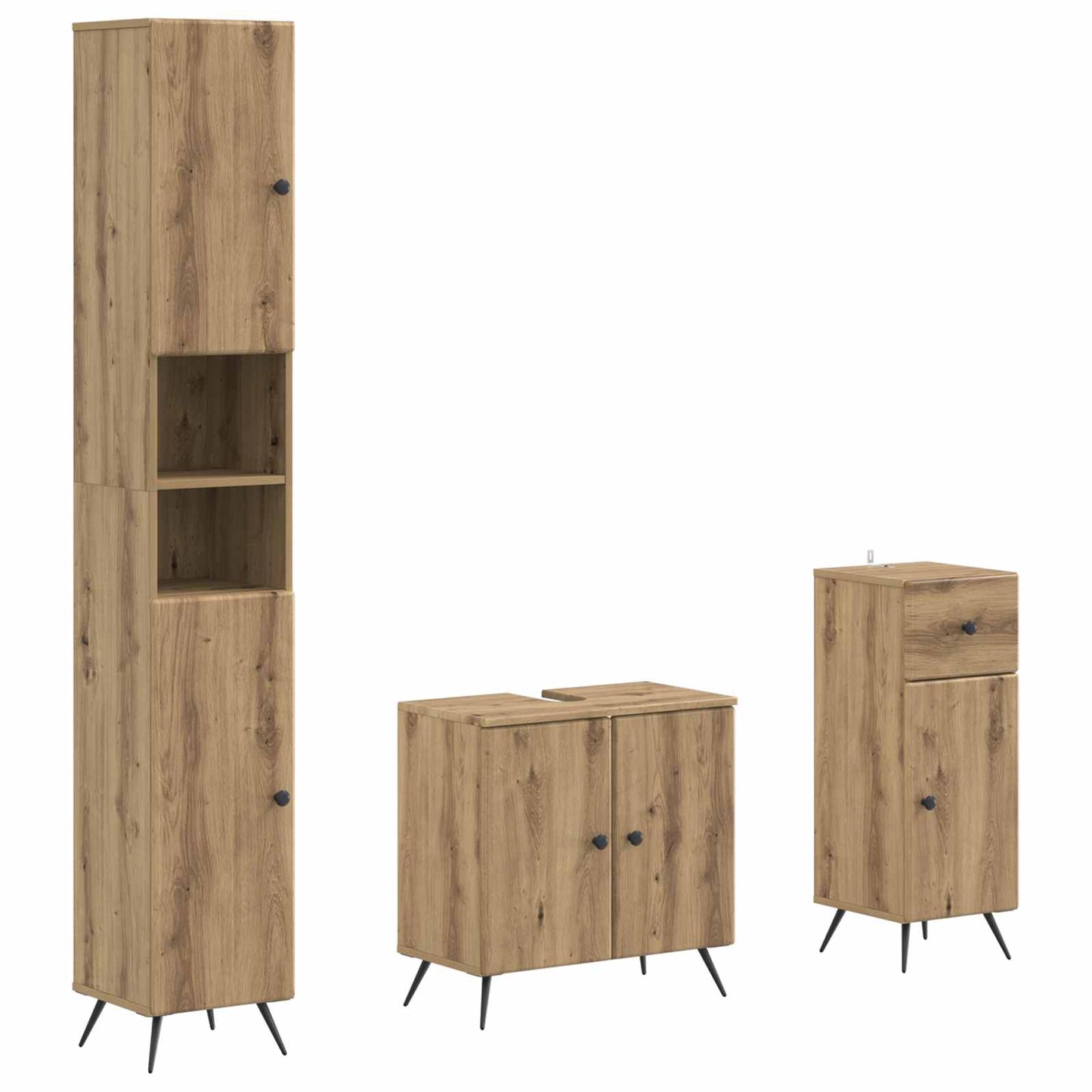 Set di armadietti da bagno in 3 pezzi BREDA | homemem39