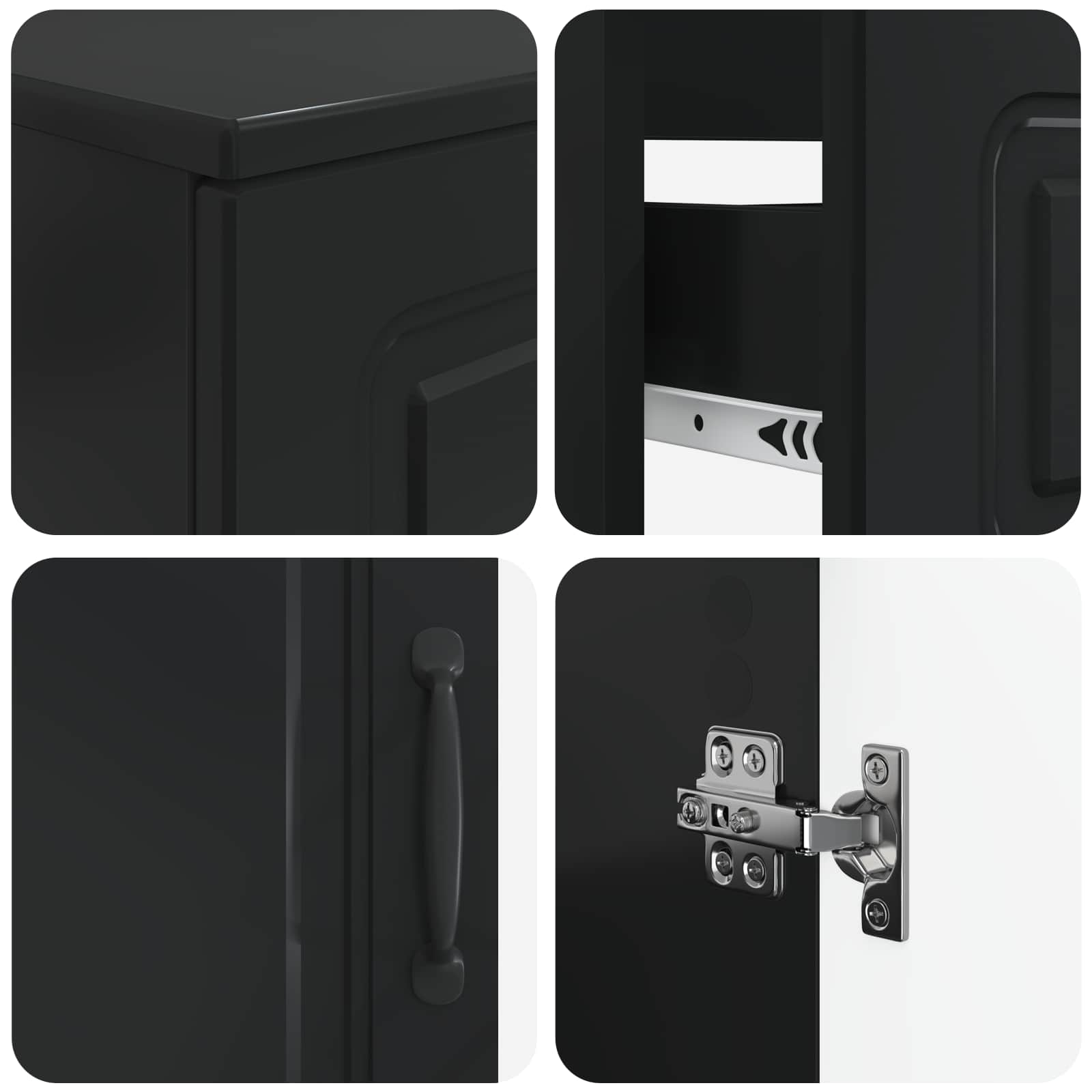 Set di armadietti da bagno in 3 pezzi UTRECHT | homemem39