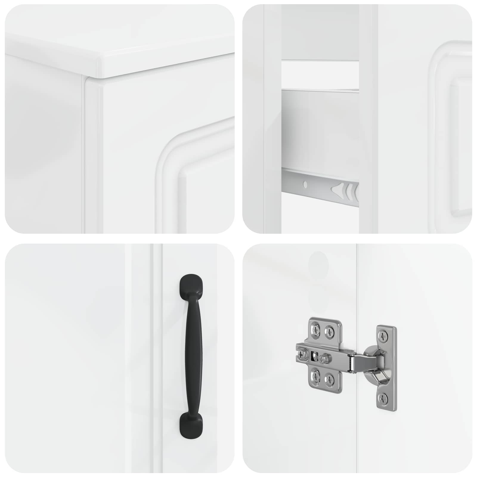 Set di armadietti da bagno in 3 pezzi UTRECHT | homemem39