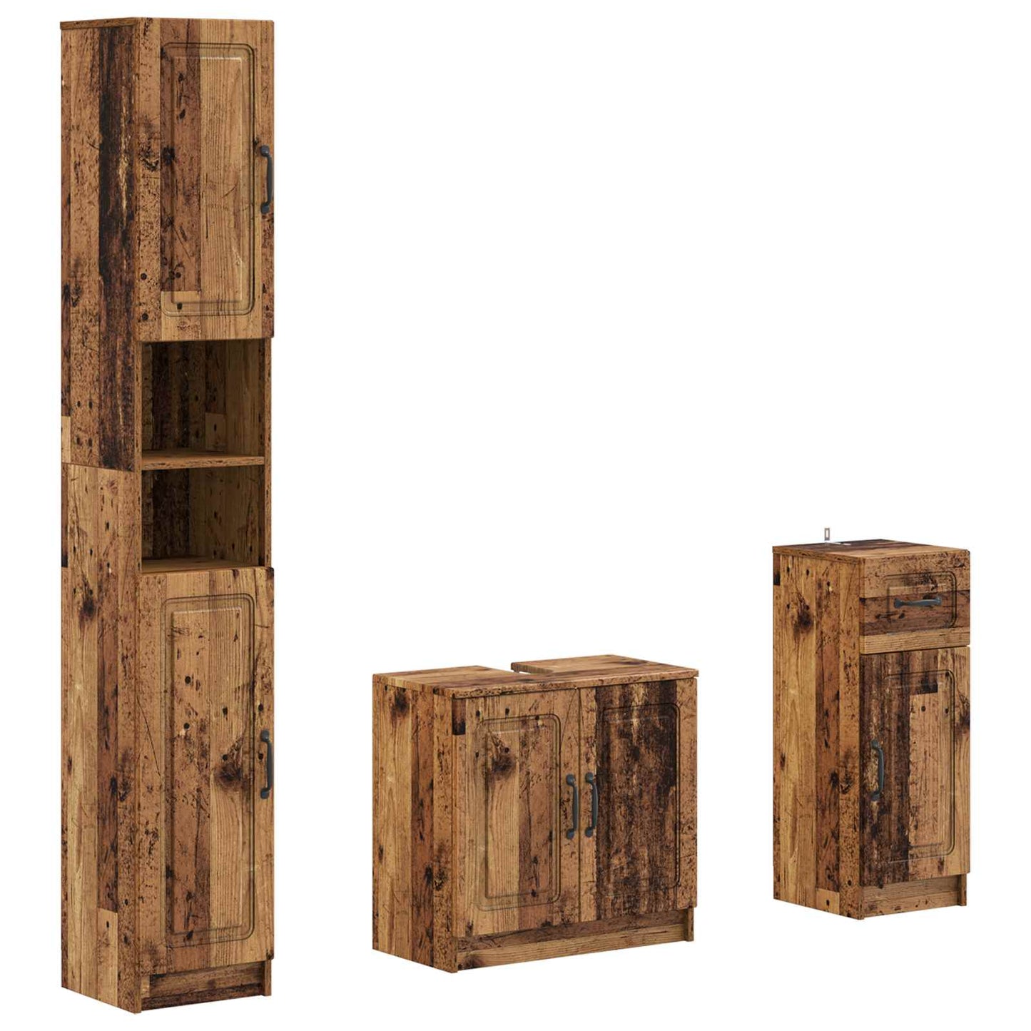 Set di armadietti da bagno in 3 pezzi UTRECHT | homemem39