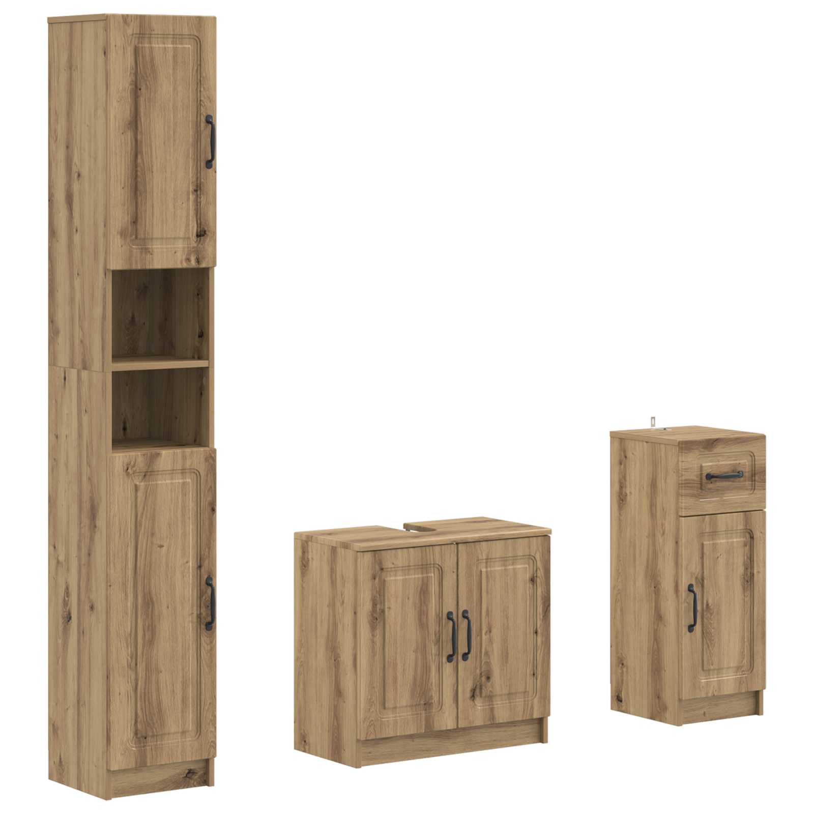 Set di armadietti da bagno in 3 pezzi UTRECHT | homemem39