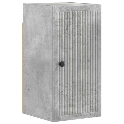 Set di Mobili da Bagno da 4 Pezzi EDE Grigio Cemento