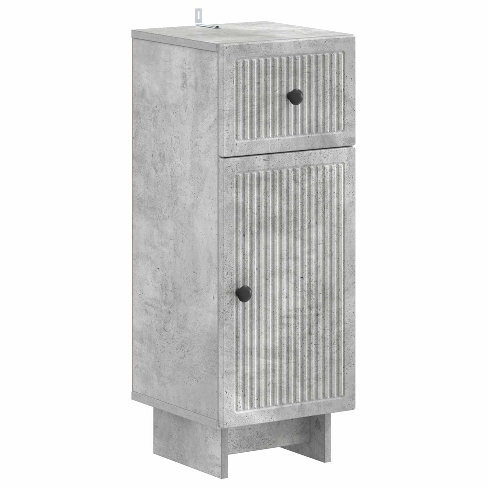 Set di Mobili da Bagno da 4 Pezzi EDE Grigio Cemento | homemem39