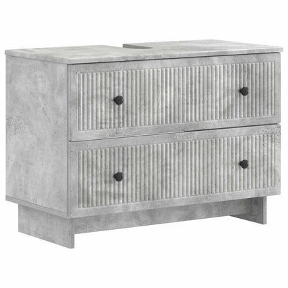 Set di Mobili da Bagno da 4 Pezzi EDE Grigio Cemento | homemem39
